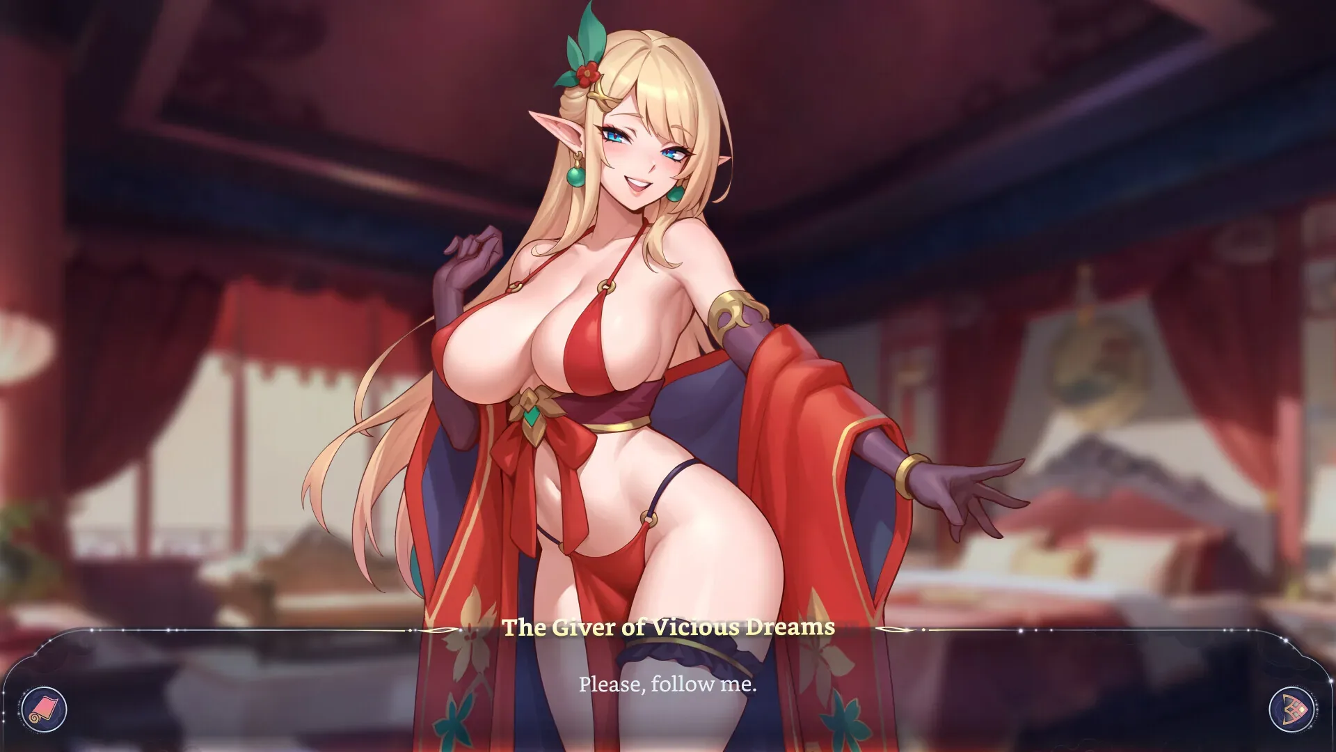 后宫绮梦 Harem Fantasy 金发角色立绘与宫廷场景